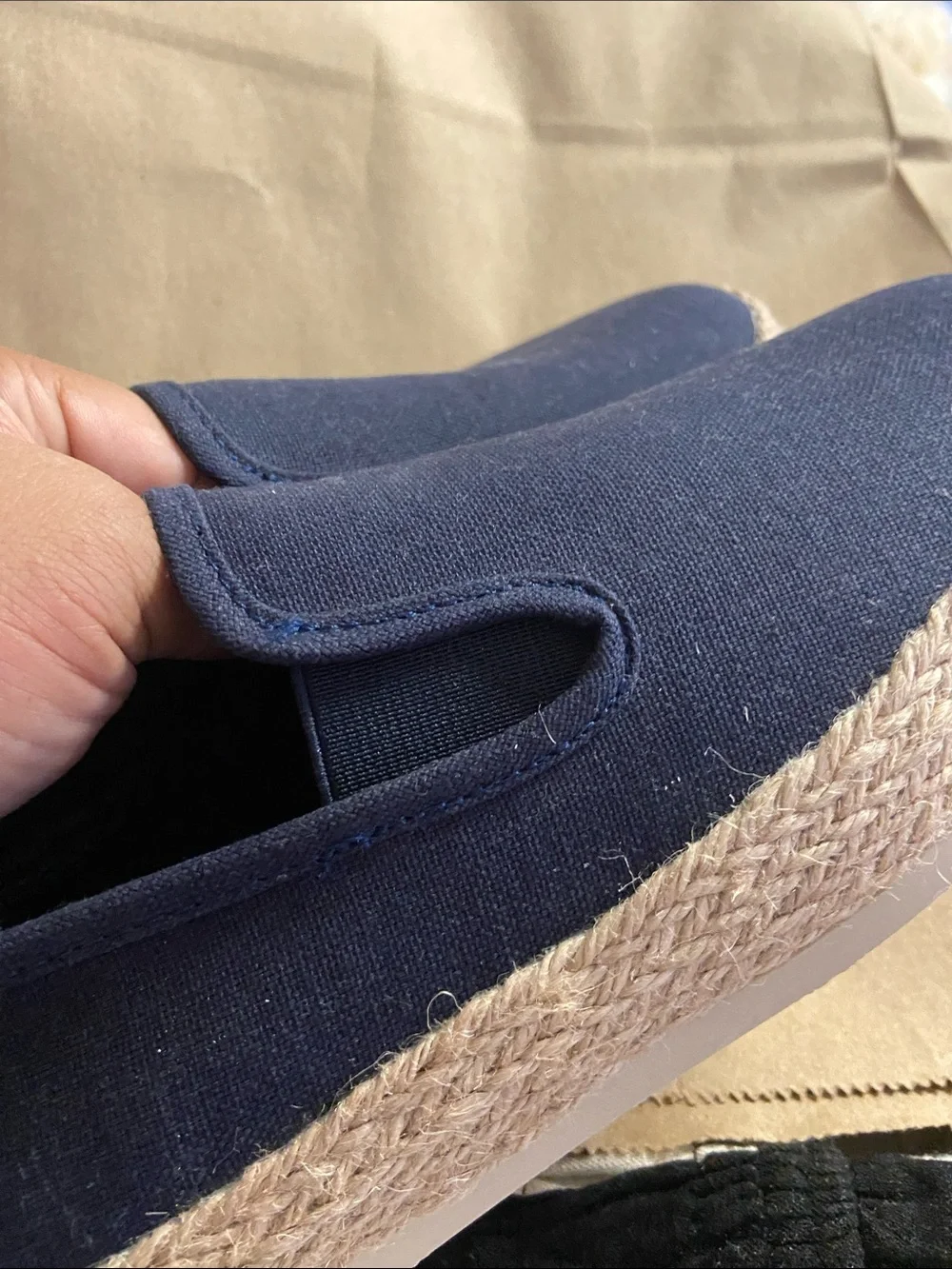 ESPRIT NAVY Canvas NADINE Slip-On Espadrille
